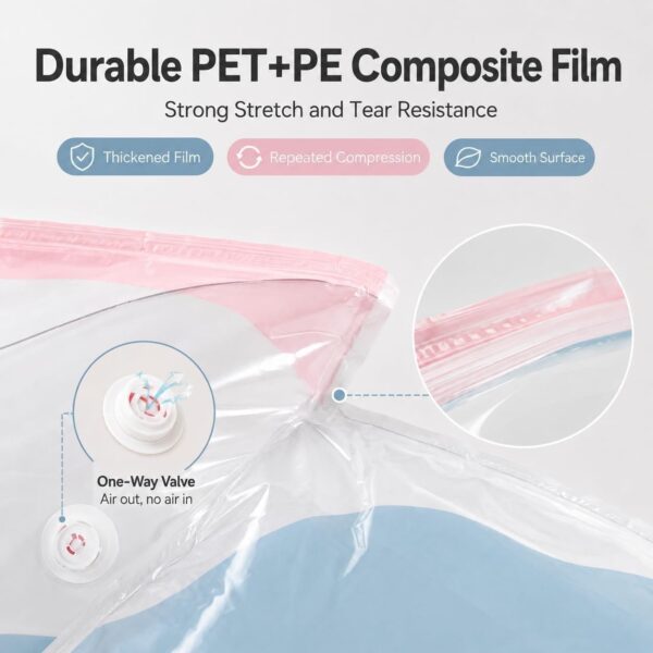 3 PACK No-Pump Vacuum Storage Bags-Free Shipping