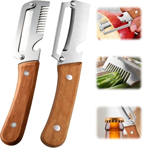 71qwAN1cNmL._AC_SL1500_.jpg 2-Pcs Upgrade Vegetable Peeler and Julienne Peeler Set