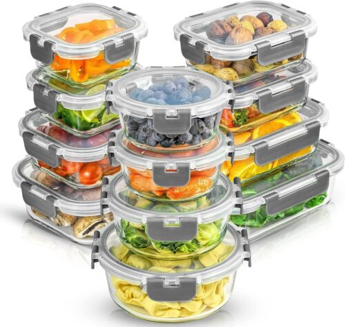91ds16mRWLL._AC_SL1500_.jpg 24pc Borosilicate Glass Storage Containers with Lids