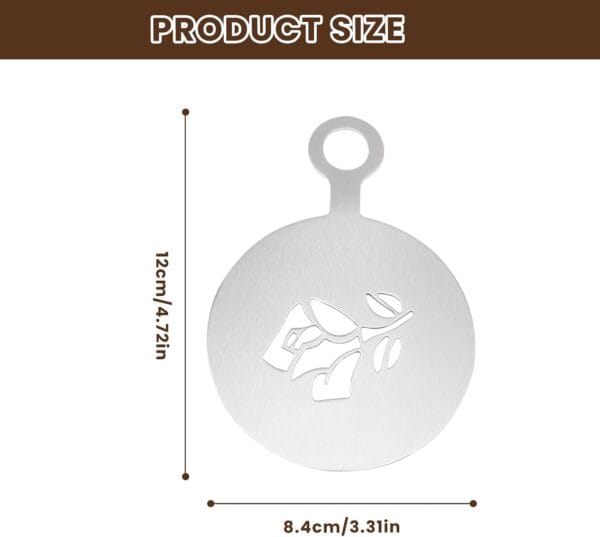 51zuT6PeGwL._AC_SL1500_ 6 Pcs Stainless Coffee Stencils – Reusable Latte Art & Cake Decorating Templates